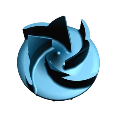 Horizontal Froth Pump 4 Open Vanes Impeller