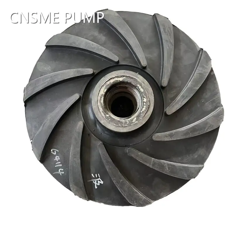 6-blade open rubber slurry pump impeller