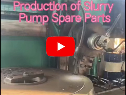Slurry pump spare parts production process